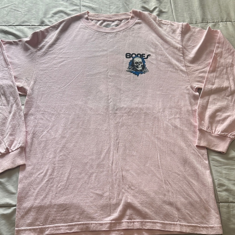 Bones Pink Long Sleeve Tee
